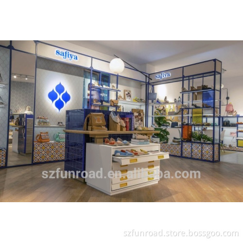 Customize luxury MDF women shoe store design
